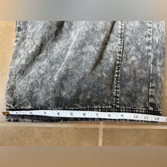 Easel Washed Black Denim Loose Fit Overalls - Picture 9 of 9